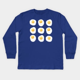 Fried Eggs Kids Long Sleeve T-Shirt